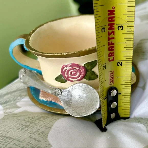 VTG Dainty 3D Still Life Cottagecore Tea With Lemon & Sugar Cubes Home Decor Art - Picture 11 of 12